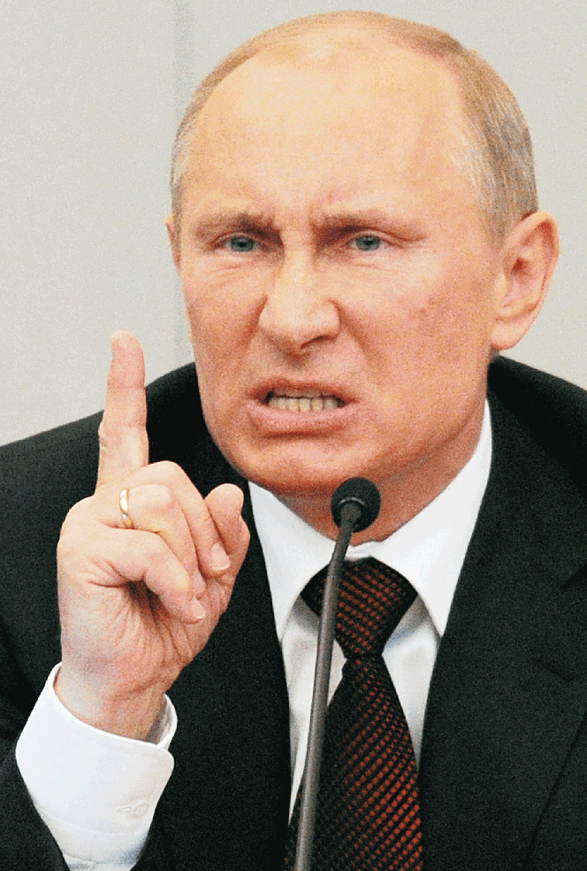 Putin wsypany przez żołnierza kretyna