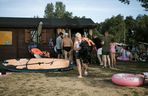 Plaża w Osiecznej w długi sierpniowy weekend