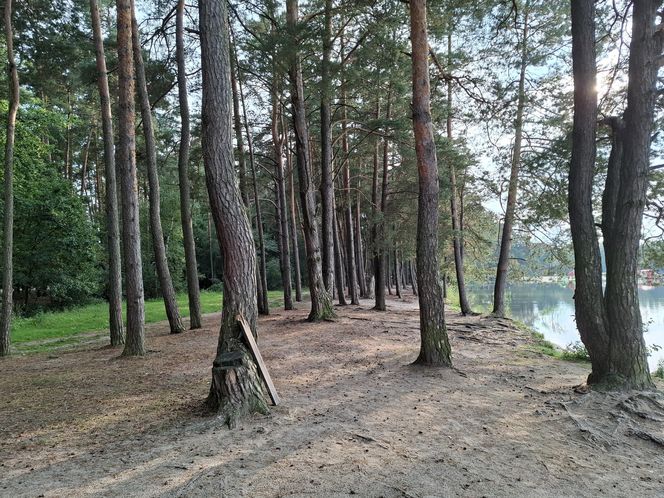 Spokojne wrześniowe popołudnie nad Jeziorem Bialskim w Białce