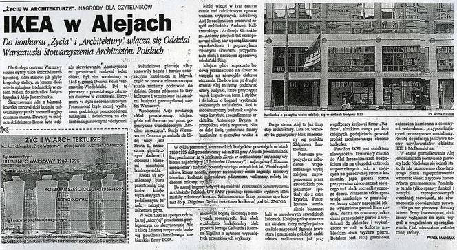 P. Marczak, Ikea w Alejach, „Życie Warszawy”, ...1995