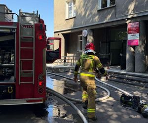 Pożar szkoły w Katowicach. Ewakuowano niemal 40 osób