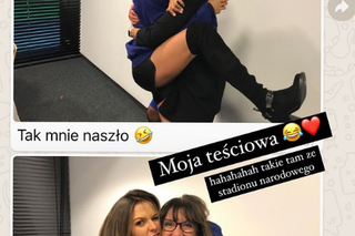 Anna Lewandowska z teściową