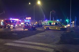 Karambol w Toruniu! Zderzyły się dwa samochody osobowe