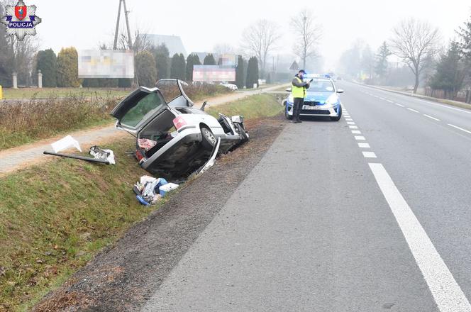 Passat uderzył w betonowy przepust