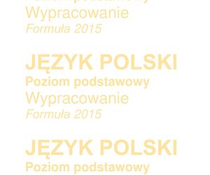 Matura 2025 - język polski