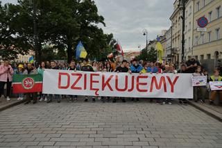 Ogromna manifestacja wdzięczności Ukraińców. „Przyjaciele, dziękujemy”