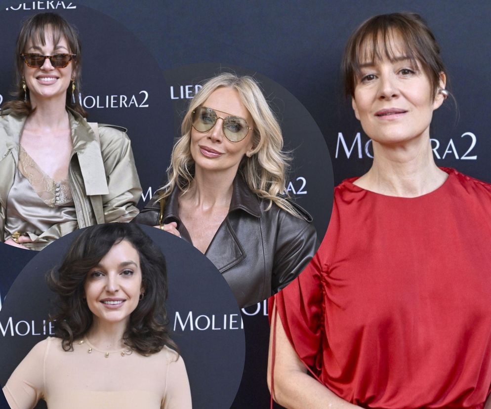  Ostaszewska, Dębska, Woźniak-Starak jako modowe divy. Tłum gwiazd na pokazie Zienia