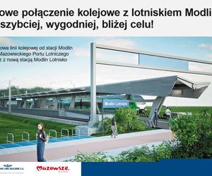Koniec przesiadek! Pociągiem dojedziesz prosto na lotnisko w Modlinie! Jest decyzja