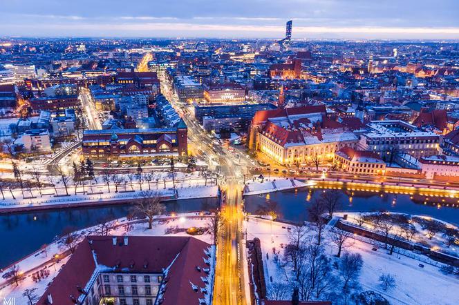 Wrocław w zimowym klimacie