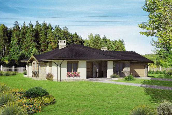 Dom idealnie połączony z ogrodem, czyli projekty domów parterowych typu bungalow 