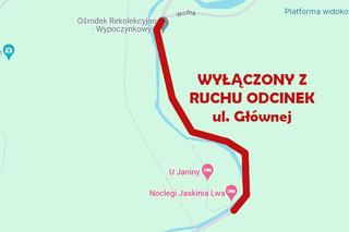 W gminie Walim osunęła się ziemia. Droga do Zagórza Śląskiego jest zamknięta 