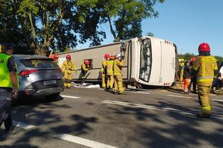 Katastrofa białoruskiego autokaru pod Mińskiem Mazowieckim. Są ranni