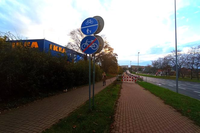 Niekończąca się inwestycja drogowa w rejonie sklepu IKEA
