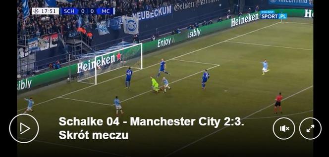 Skrót Schalke - Manchester City