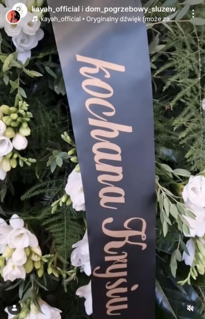 Kayah pożegnała mamę