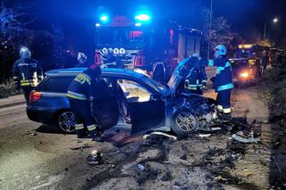 Olsztyn. Wypadek na ul. Bartąskiej. Trzy osoby ranne po zderzeniu samochodów 