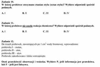 Próbny EGZAMIN GIMNAZJALNY grudzień 2011 - PRZEDMIOTY PRZYRODNICZE: Biologia, chemia, fizyka, geografia: jakie były PYTANIA, ARKUSZE, ODPOWIEDZI, PRZECIEKI