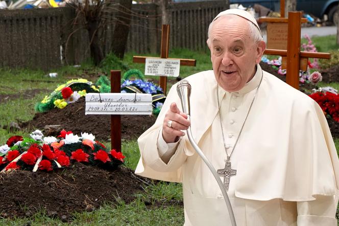 Papież chce, żeby krzyż niosły razem rodziny z Rosji i Ukrainy, Ukraina się oburza
