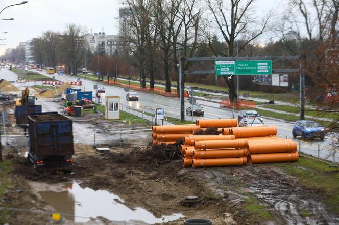 Zmiana organizacji ruchu w związku z budową linii tramwajowej do Wilanowa