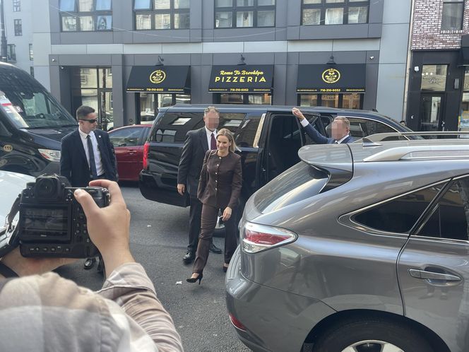 Pierwsza dama Marta Nawrocka w Pierożku na Greenpoincie