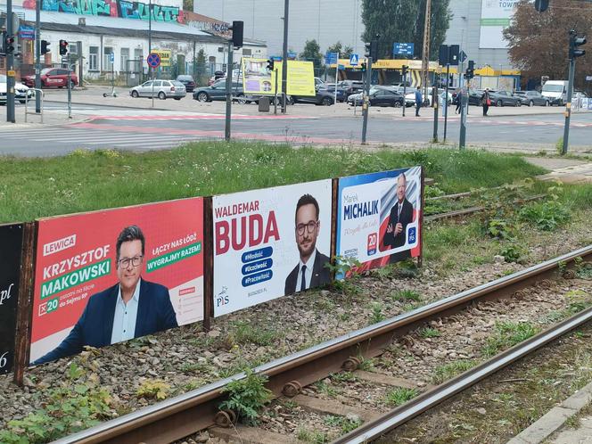 Łódź tonie w plakatach wyborczych. Kto jest odpowiedzialny za ich późniejsze usunięcie?