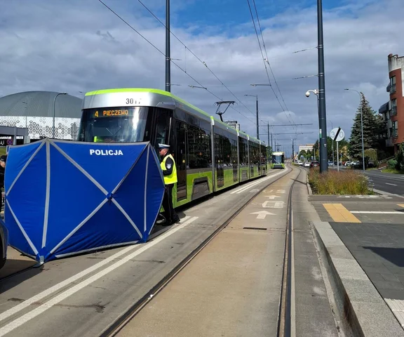 Rowerzystka została potrącona przez tramwaj