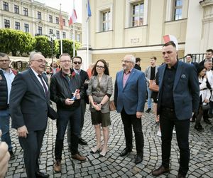 Wiec zwolenników Rafała Trzaskowskiego w Lesznie 