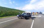 Wypadek na autostradzie A4 w powiecie strzeleckim