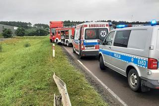 Skwierzyna. Makabryczny wypadek! Rowerzysta zginął pod kołami tira [ZDJĘCIA]