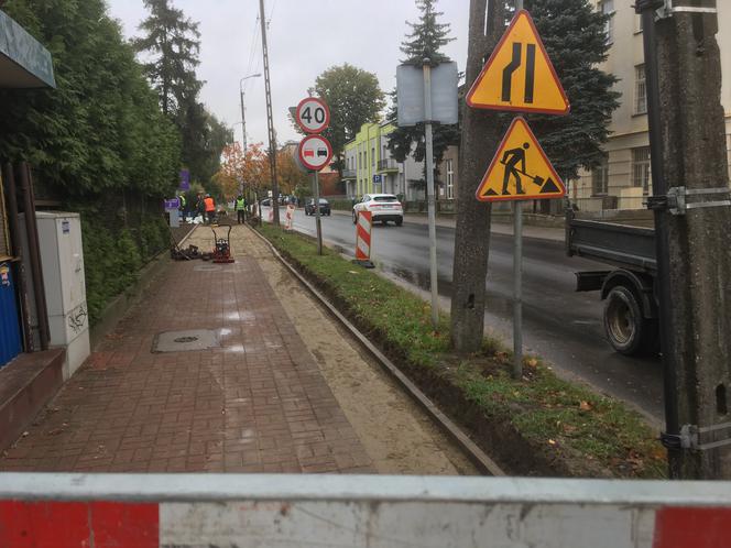 Remont chodnika przy ul. Poniatowskiego