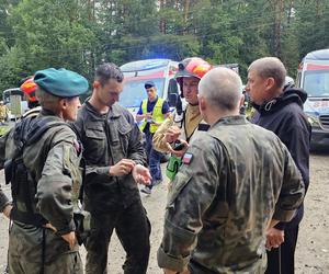 Wypadek w pobliżu Konotopu  - autobus z tirem 