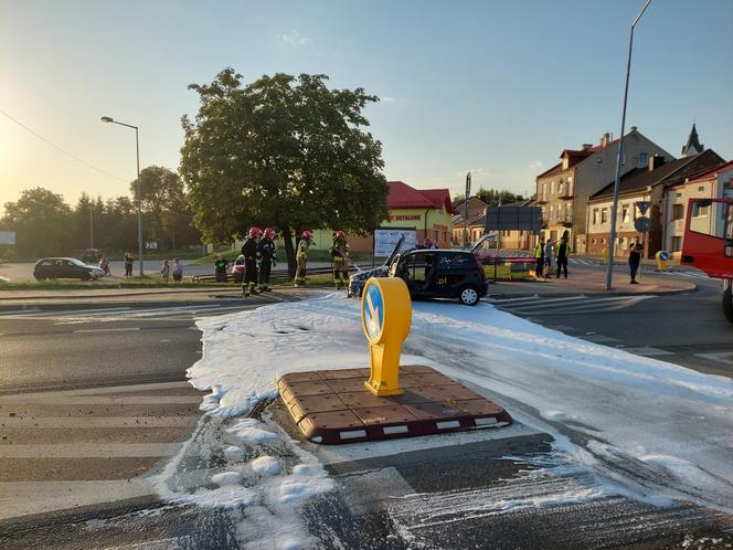 Pożar niopodal Targowiska w Starachowicach