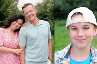 25 lat M jak miłość odcinek specjalny. Kinga (Katarzyna Cichopek), Piotrek (Marcin Mroczek), Misiek (Aleksander Bożyk)