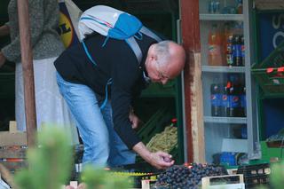 Marek Borowski kradnie śliwki