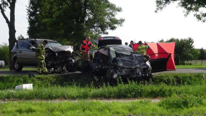 Sochaczew: Wyprzedzał i przez to zginęli? Koszmarny wypadek na prostej drodze. Nie żyją dwie osoby