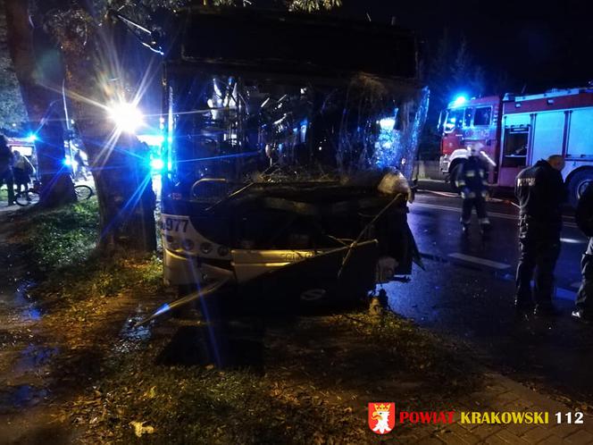 Autobus zderzył się z tirem