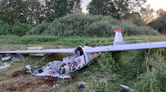 Wypadek szybowca na Pomorzu! Dwie osoby poszkodowane