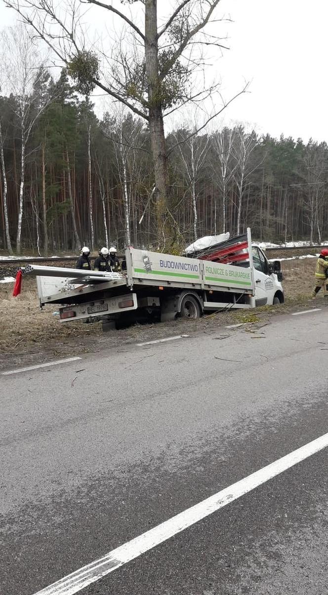 Wypadek śmiertelny w Białogrądach. Bus uderzył w drzewo. Zginął kierowca [ZDJĘCIA]