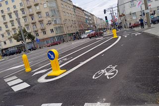 Ścieżka rowerowa przy Parku Centralnym w Gdyni