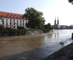 Wrocław. Fala w centrum miasta.