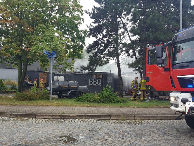 Spaliła się restauracja Pastrami w Lesznie