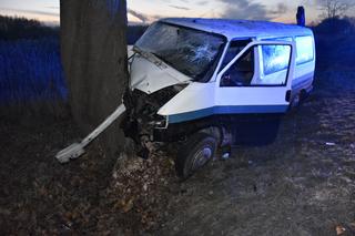 GROŹNY wypadek w Tarnowie. Usnął za kierownicą i uderzył w drzewo [ZDJĘCIA]