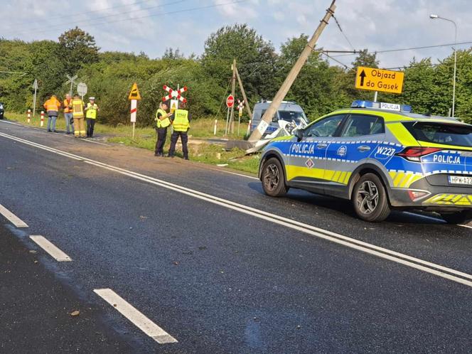 Wypadek na przejeździe kolejowym pod Będzinem