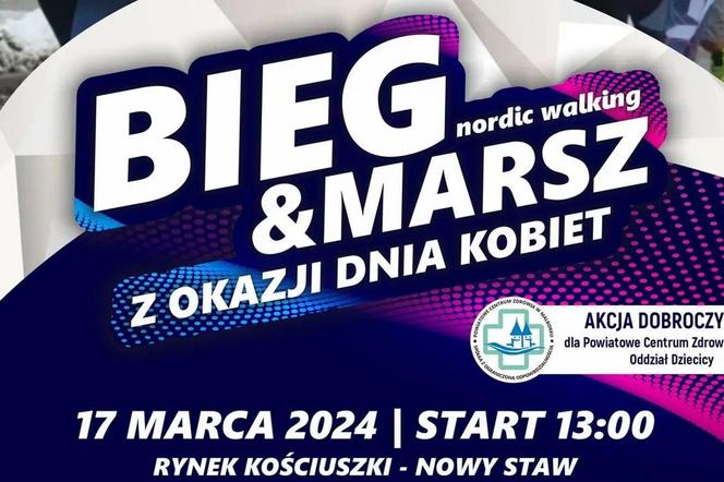 Bieg i Marsz Nordic Walking w Nowym Stawie