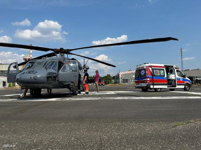 Black Hawk na ratunek życia! Przetransportowali pacjenta do Wrocławia w ekspresowym tempie