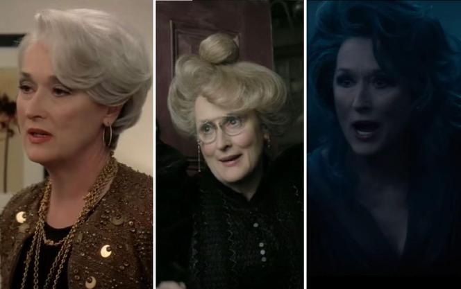 Meryl Streep – Diabeł ubiera się u Prady (2006), Seria Niefortunnych Zdarzeń (2004), Tajemnice Lasu (2014)