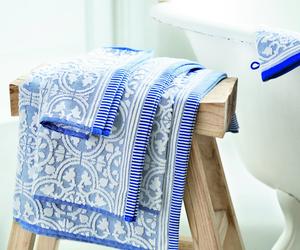 Ręczniki łazienkowe – dwubarwny wzór 