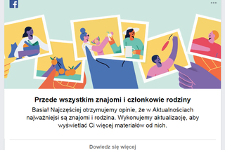 Facebook: przede wszystkim znajomi i rodzina - jak NIE ZMIENIAĆ ustawień?