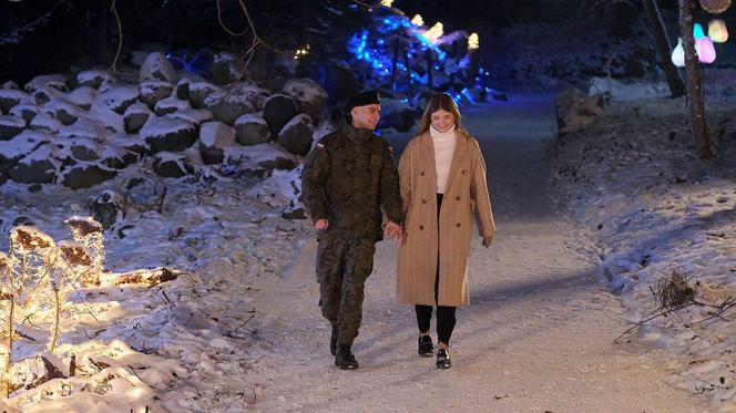 	Święta w M jak miłość odcinek specjalny. Lilka (Monika Mielnicka), Mateusz (Krystian Domagała)