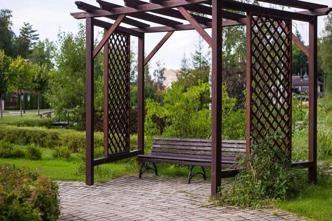 Pergola w ogrodzie